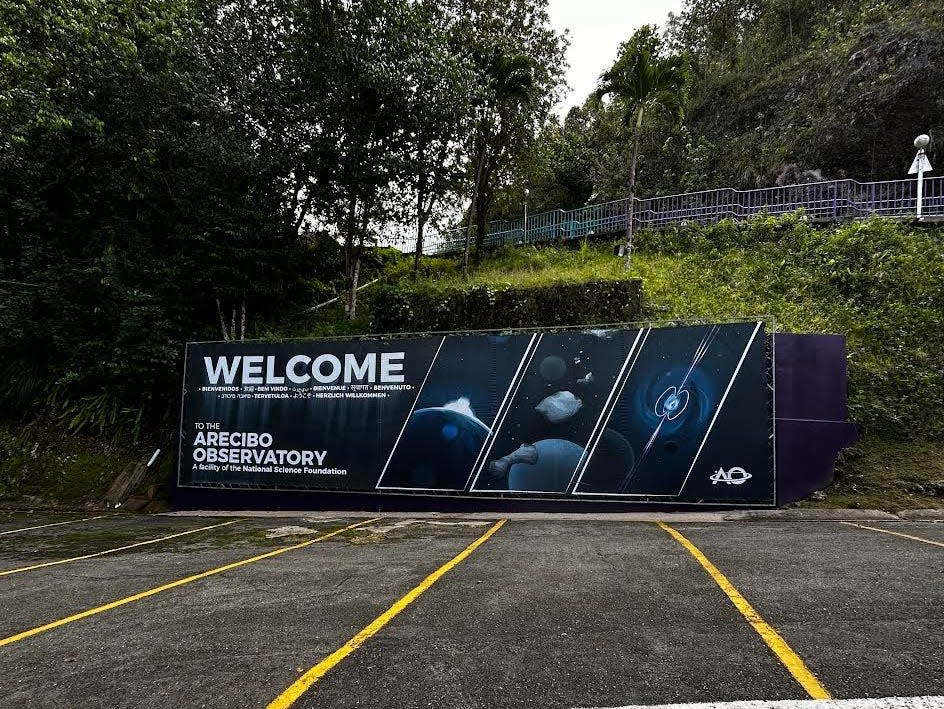 Entrance to the Arecibo Observatory on October 2022.