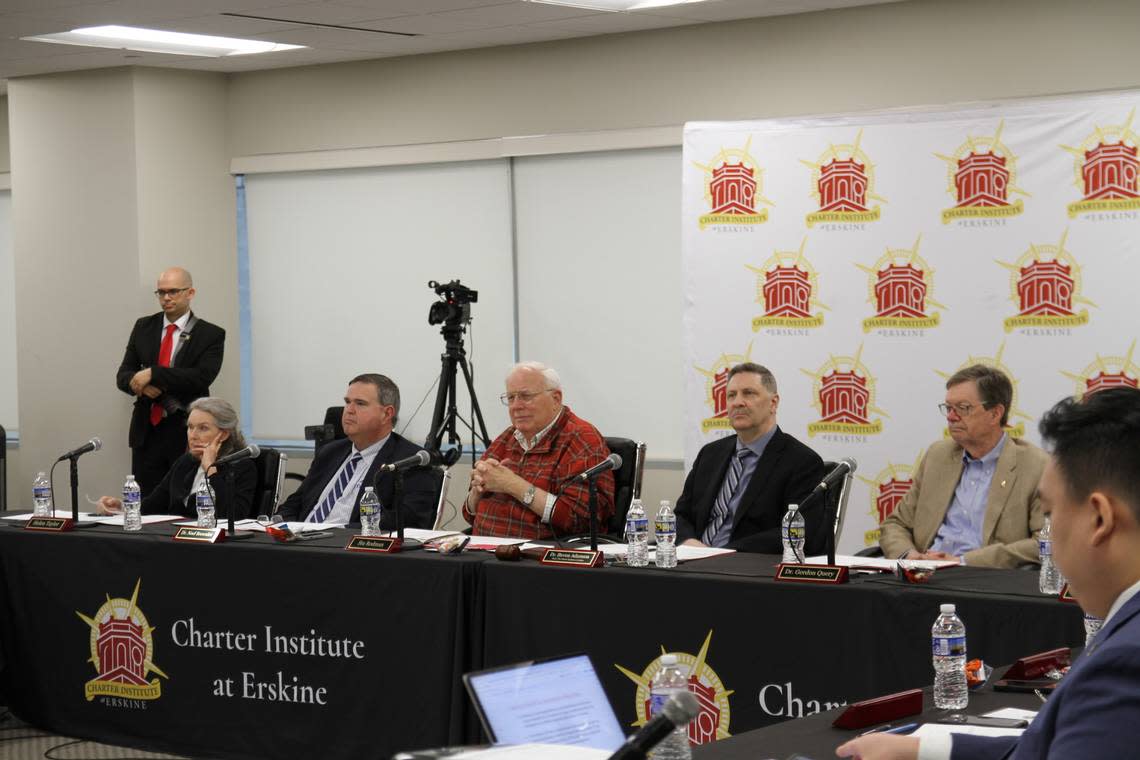The Charter Institute at Erskine board on Wednesday, April 17, 2024, conditionally approved a charter school application submitted by the Charter Lab School.