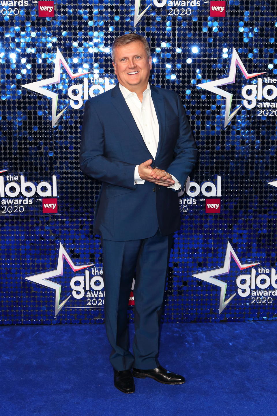 LONDON, UNITED KINGDOM - March 5, 2020 -  Aled Jones arrives at the Global Awards 2020, Hammersmith Apollo, London UK- PHOTOGRAPH BY Jamy / Barcroft Studios / Future Publishing (Photo credit should read Jamy/Barcroft Media via Getty Images)