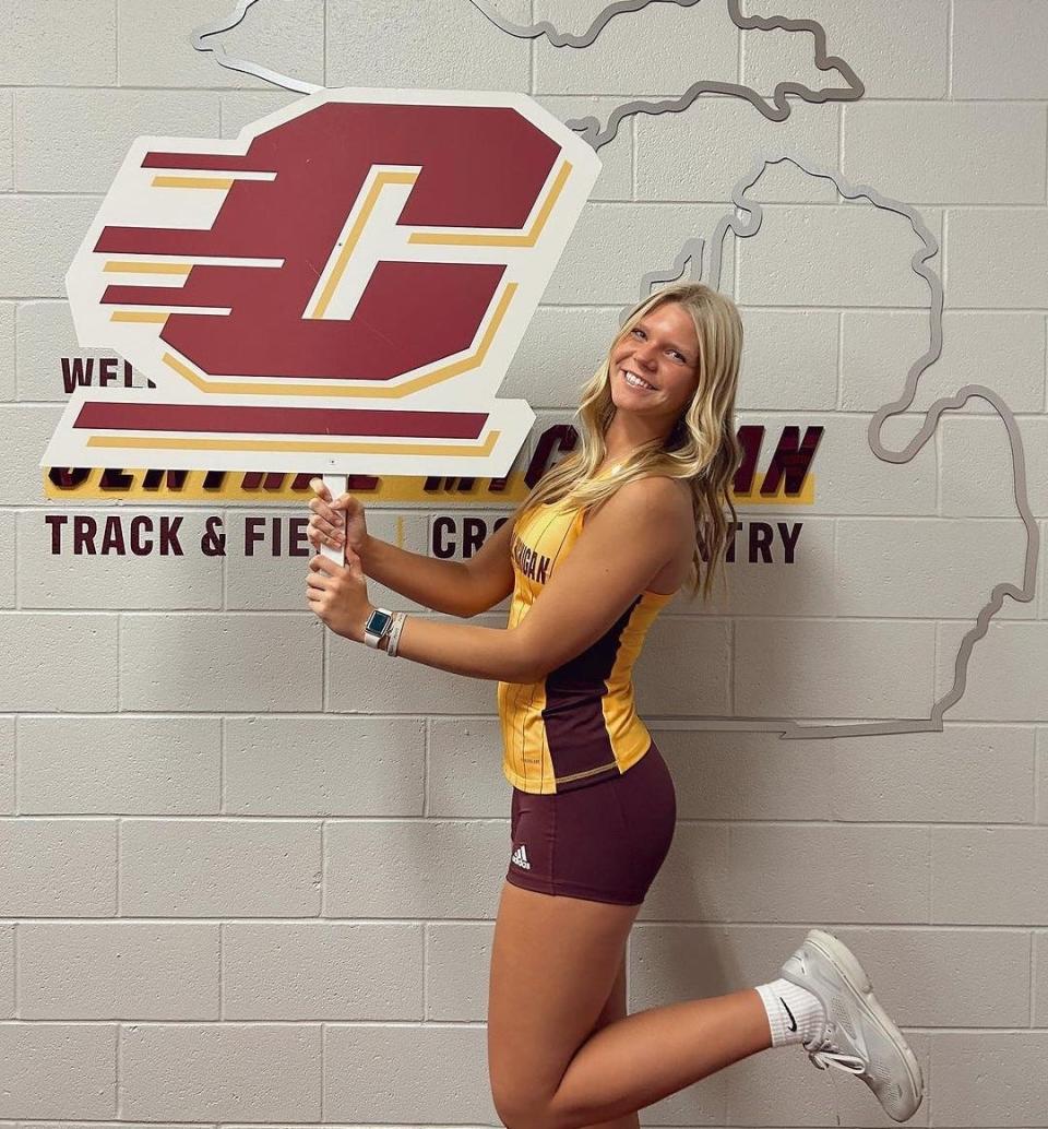 Zeeland West's Isabel Assink has committed to Central Michigan for track and field.