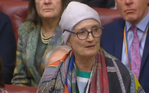 Dame Tessa Jowell is currently trialing a special head device which sends electrical charges into her brain - Credit: PA