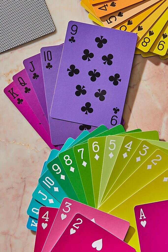 Sometimes scrolling through Instagram isn't enough &mdash; this set of rainbow playing cards just might brighten up their day. <a href="https://fave.co/3gtXPlj" target="_blank" rel="noopener noreferrer">﻿Find the set for $15 at Free People</a>.