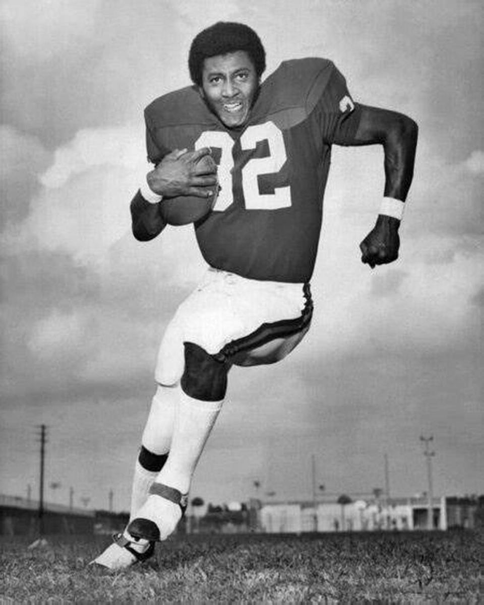 Running back Chuck Foreman starred on the 1972 University of Miami football team and was drafted by the Minnesota Vikings in the first round of the NFL Draft the following Spring.