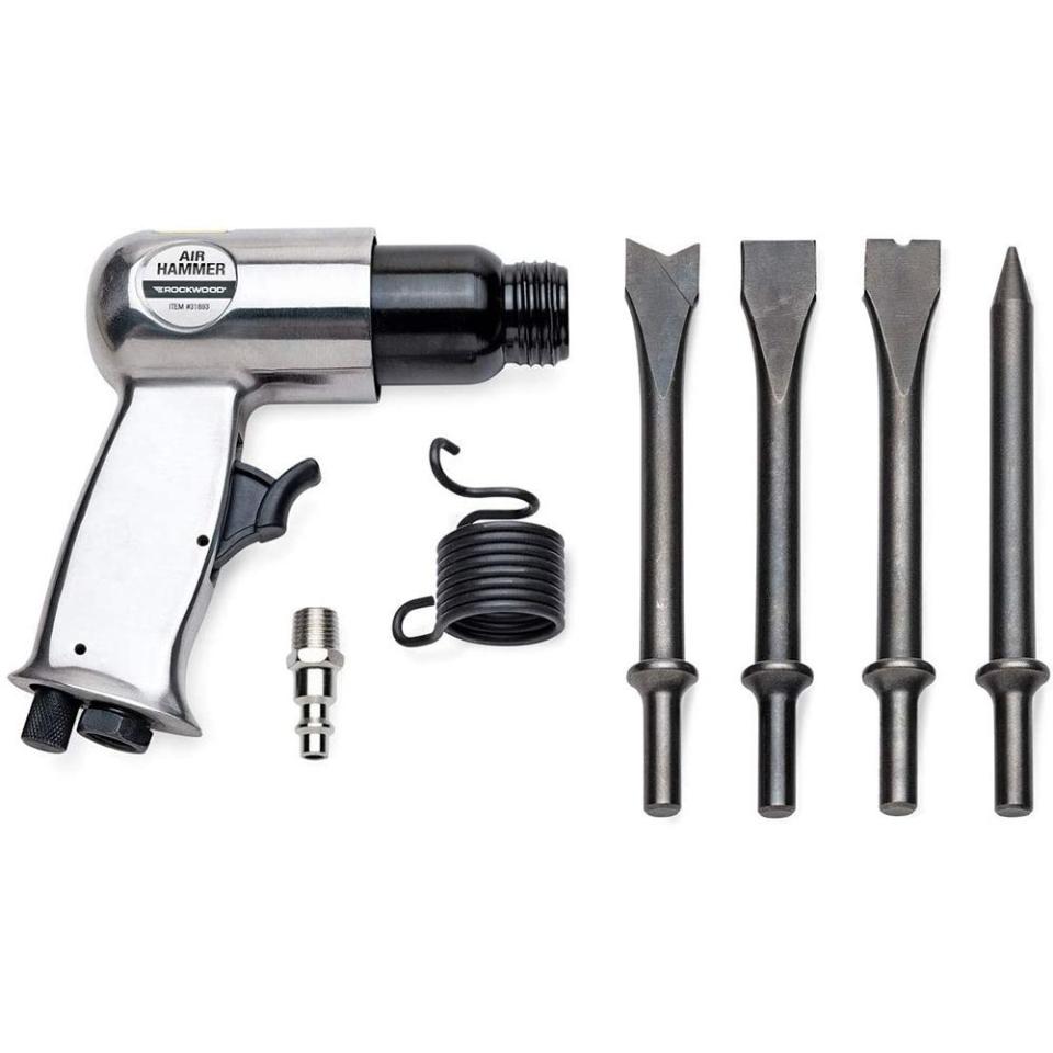 3) Rockwood Air Hammer 4 Chisel Set Kit