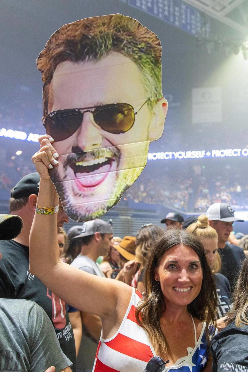 The crowd at the Eric Church in concert on Sept. 17 in Rupp Arena was largely maskless, with no vaccine or negative COVID requirements.