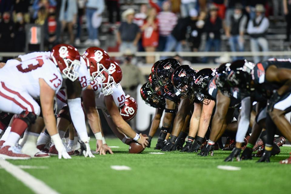 Texas Tech and Oklahoma square off at 6:30 p.m. Saturday at Jones AT&amp;T Stadium. Both teams enter the regular-season finale with 6-5 records after becoming bowl eligible last week.