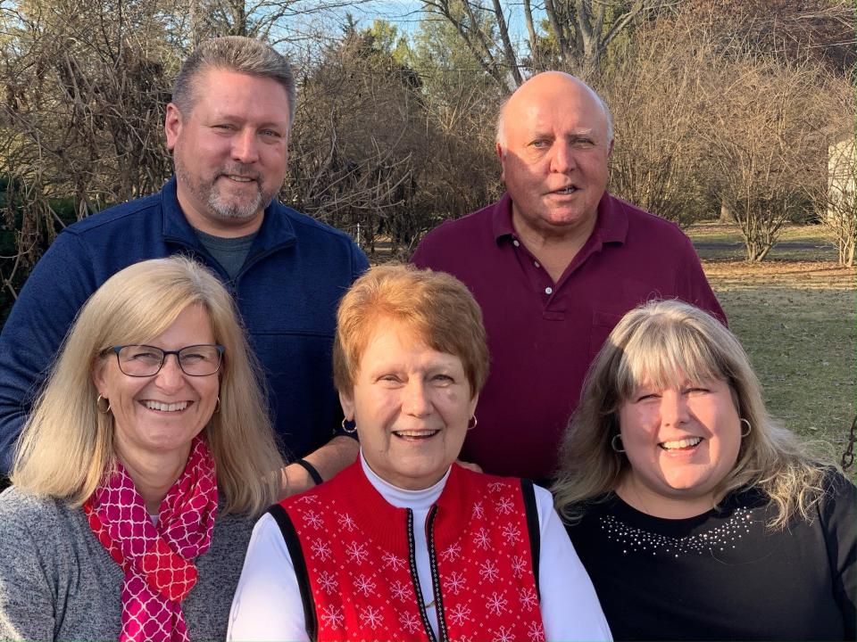 The Fullmer family has been in Marion for decades. Back row from left to right: Stu and John Fullmer. Front row: Michelle Hobe, Roselynn Fullmer, and Christy Neff. John Fullmer was an Army helicopter mechanic who served in Vietnam.