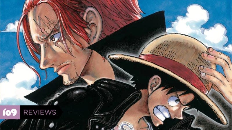 Promo poster for One Piece Film: Red featuring Shanks and Luffy. 
