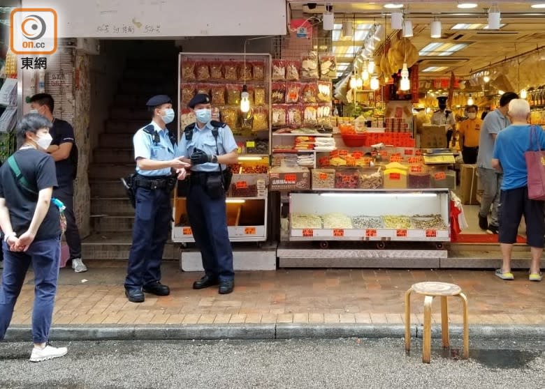 現場為河背街一間海味店。(陳偉宏攝)

