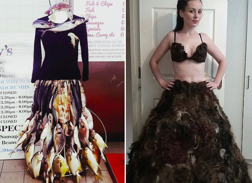 The designer mother has gained attention for her unusual fashions. Source: Instagram