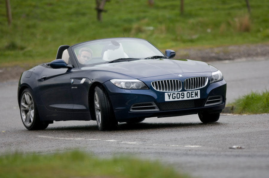 <p>The BMW Z4 has always been an attractive choice with its sharp styling, lavish interior options and a selection of competent engines. The sDrive20i is our pick here; being a lower-output variant of the four-pot 2.0-litre found in the sDrive28i, you got a pretty decent 181bhp and a 6.9sec 0-60mph time. The Z4 sDrive20i’s purpose was to replace the previous Z4 23i and in doing so it dropped four tax bands, allowing a possible saving of <strong>£100 per year</strong>. It also returned 41.5mpg, but you’d probably miss the six-cylinder soundtrack. There was a weaker sDrive18i option with 154bhp, but for the same mpg return the sDrive20i would be the better pick. We saw a 8000-mile Z4 sDrive23i with cream leather for a smidge under £14,000.</p>