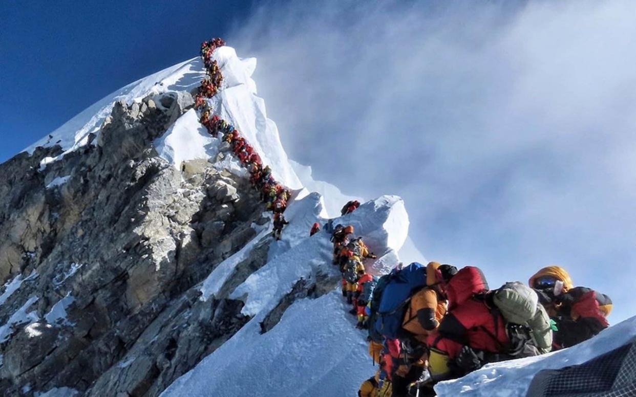 Telegraph readers have had their say on reports of long queues of  climbers waiting to reach Mount Everest's summit - @Nimsdai Project Possible