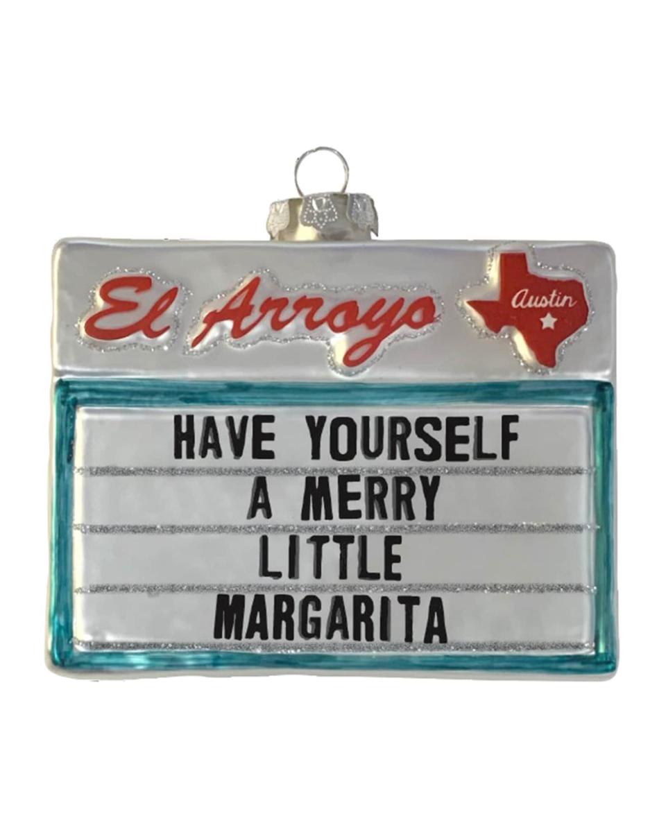 <p><strong>El Arroyo</strong></p><p>neimanmarcus.com</p><p><strong>$18.00</strong></p><p><a href="https://go.redirectingat.com?id=74968X1596630&url=https%3A%2F%2Fwww.neimanmarcus.com%2Fp%2Fel-arroyo-little-margarita-sign-ornament-prod242220211&sref=https%3A%2F%2Fwww.housebeautiful.com%2Fentertaining%2Fholidays-celebrations%2Fg23342632%2Fweird-christmas-ornaments%2F" rel="nofollow noopener" target="_blank" data-ylk="slk:Shop Now;elm:context_link;itc:0;sec:content-canvas" class="link ">Shop Now</a></p><p>Did someone mention brunch? Let your tree show off your devotion to your favorite cocktail.</p>