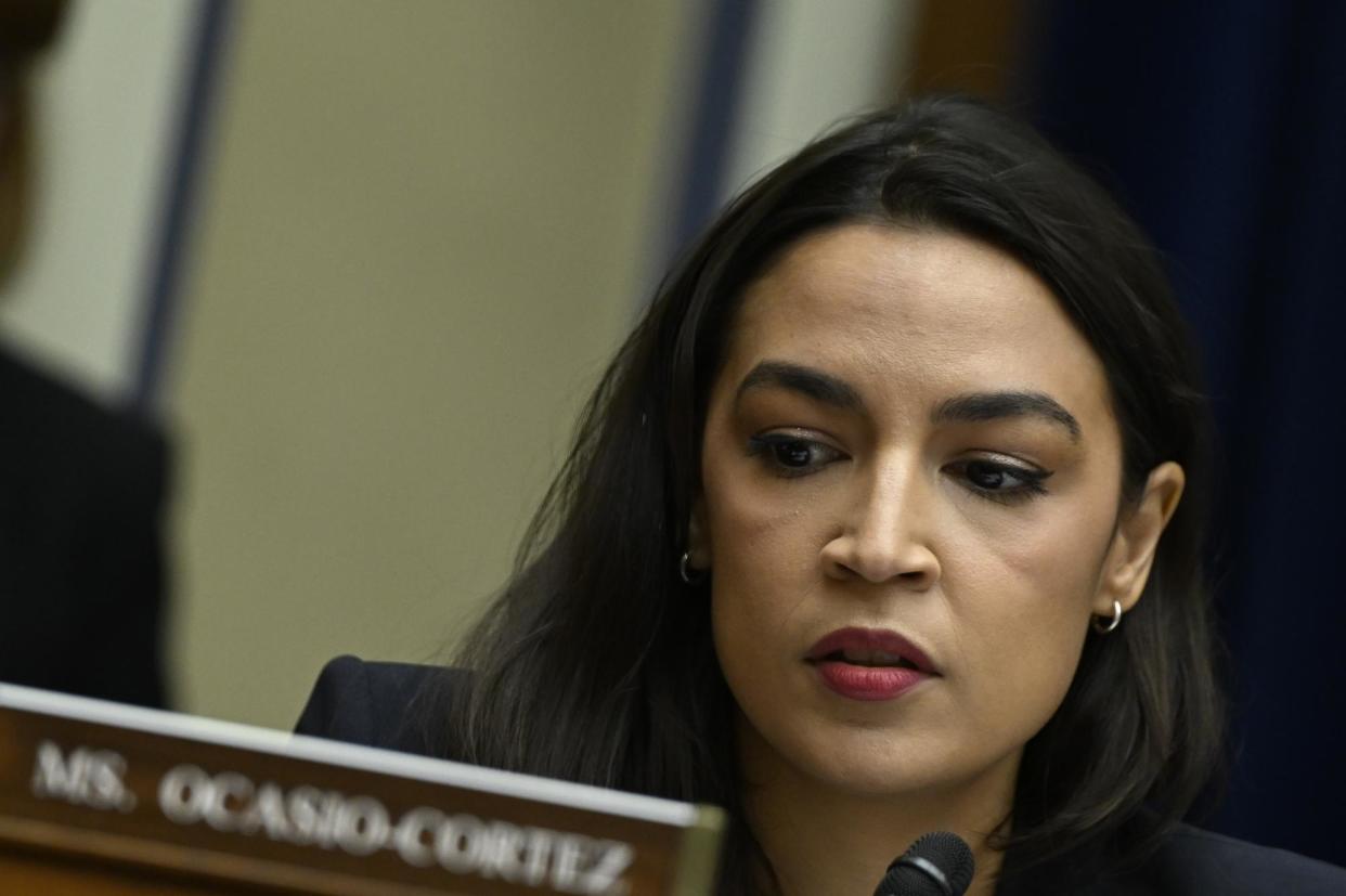 <span>Ocasio-Cortez supports legislation to make it easier for nonconsensual AI pornography victims to sue publishers, distributors and consumers of X-rated digital forgeries.</span><span>Photograph: Anadolu Agency/Getty Images</span>