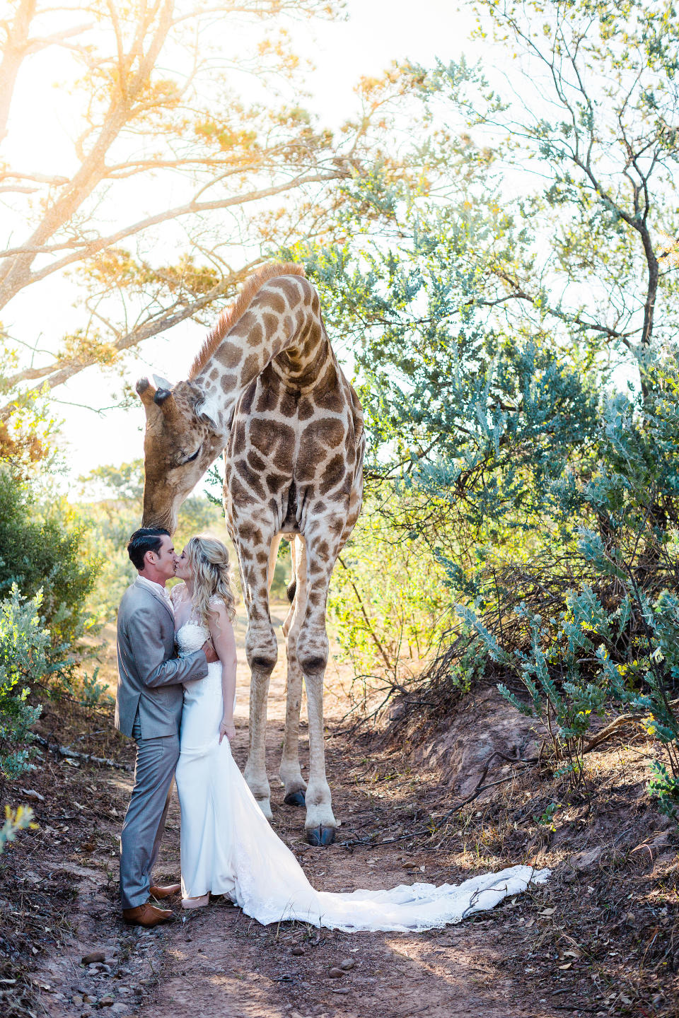 Just a little congratulatory nuzzle for the happy couple. (Photo: <a href="https://www.stephanienormanphotography.com/" target="_blank">Stephanie Norman Photography</a>)