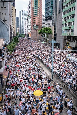 香港反送中大遊行/資料照