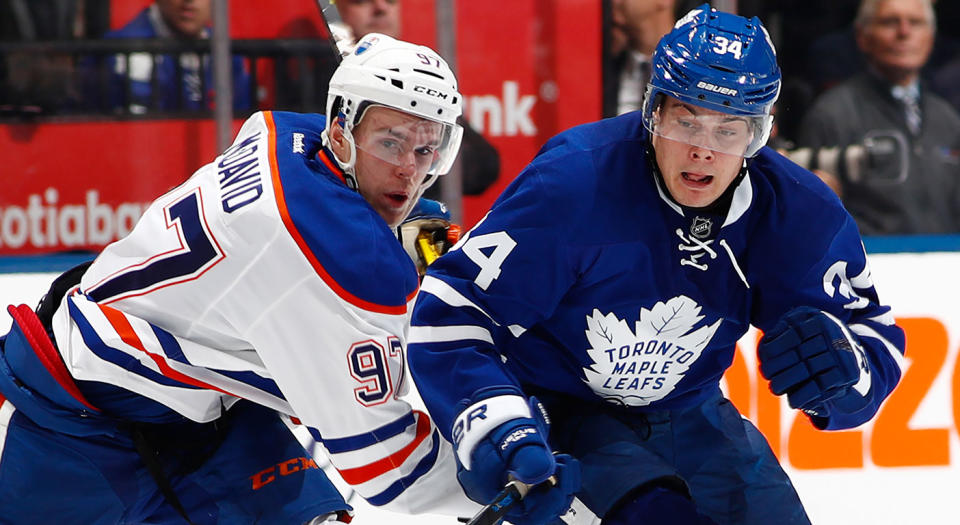 How will McDavid and Matthews stack up to Crosby and Ovechkin when all is said and done? (Mark Blinch/Getty Images)