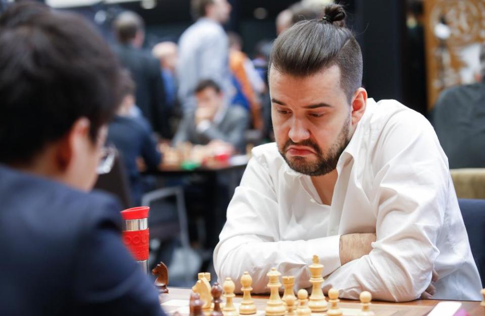 Ian Nepomniachtchi, pictured in 2019, inspired conspiracy theories with an easy 10th-round victory over his compatriot Kirill Alekseenko.