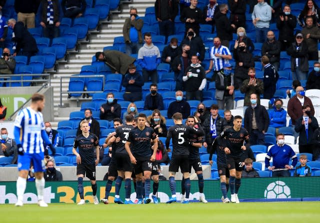  Ilkay Gundogan celebrates his opener