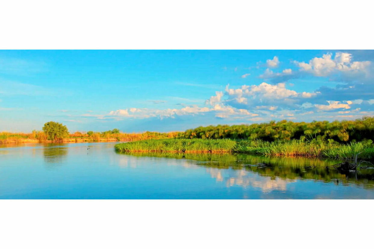 À la fois entourée du fleuve Zambèze, de la rivière Chobe et du canal de Kasai, l'île d'Impalila s'étire sur 12 kilomètres de longueur et quatre de largeur, à la pointe nord-est de la Namibie.   - Credit:CroisiEurope