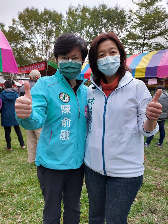 ▲前台中市長張溫鷹之女陳俞融欲參選市議員，中二立委補選時為林靜儀助選，也為自己熱身。（資料畫面／陳俞融提供，2022.01.28）