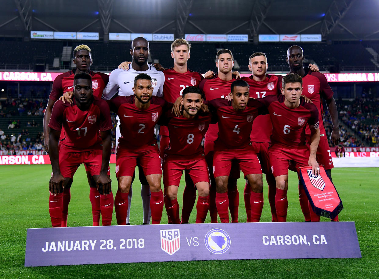 The United States starting 11 for its friendly against Bosnia and Herzegovina. (Getty)