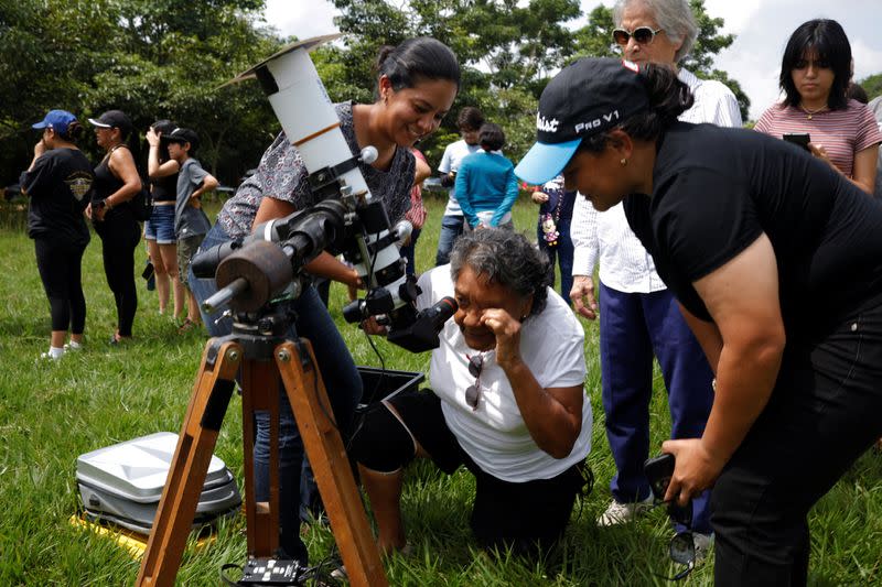 Solar eclipse as seen in El Salvador