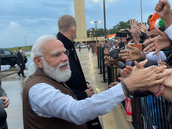 Prime Minister Narendra Modi interacting with Indian Americans 