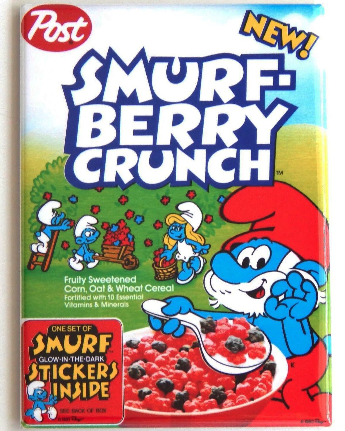 Smurf Berry Crunch Fridge Magnet