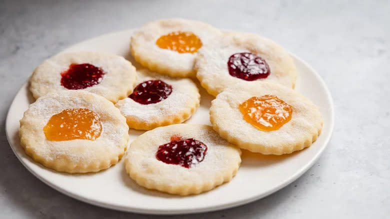 cookies with jam centers