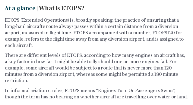 At a glance | What is ETOPS?