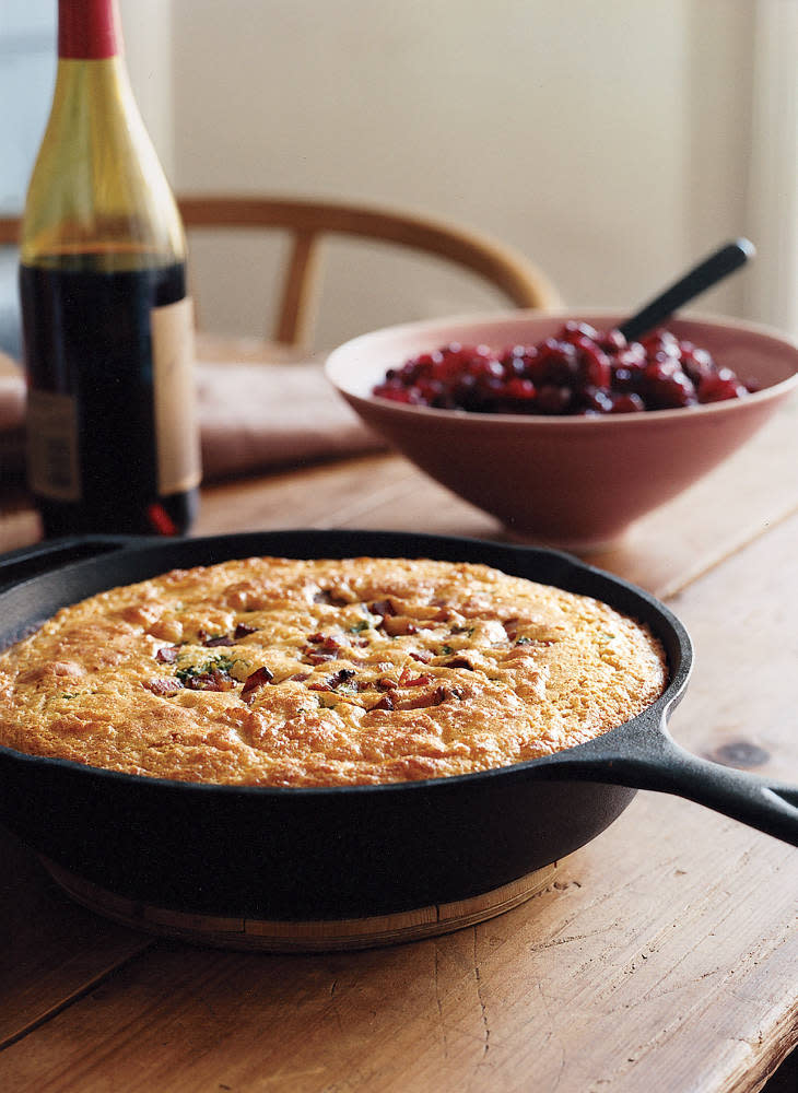 Maple Corn Bread with Bacon and Scallions