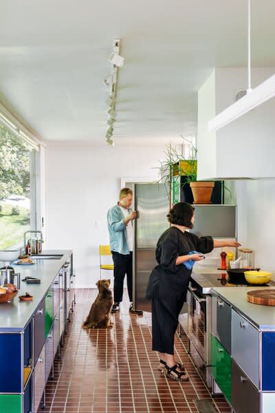 When Jeremy Parker found a listing for a 1949 Philip Johnson–designed house in upstate New York, it was painted a pastel blue. Thanks to original plans found in Columbia University’s Avery Architectural and Fine Arts Library, Parker and his friend Jiminie Ha were able to restore the home down to its cypress wood exterior.