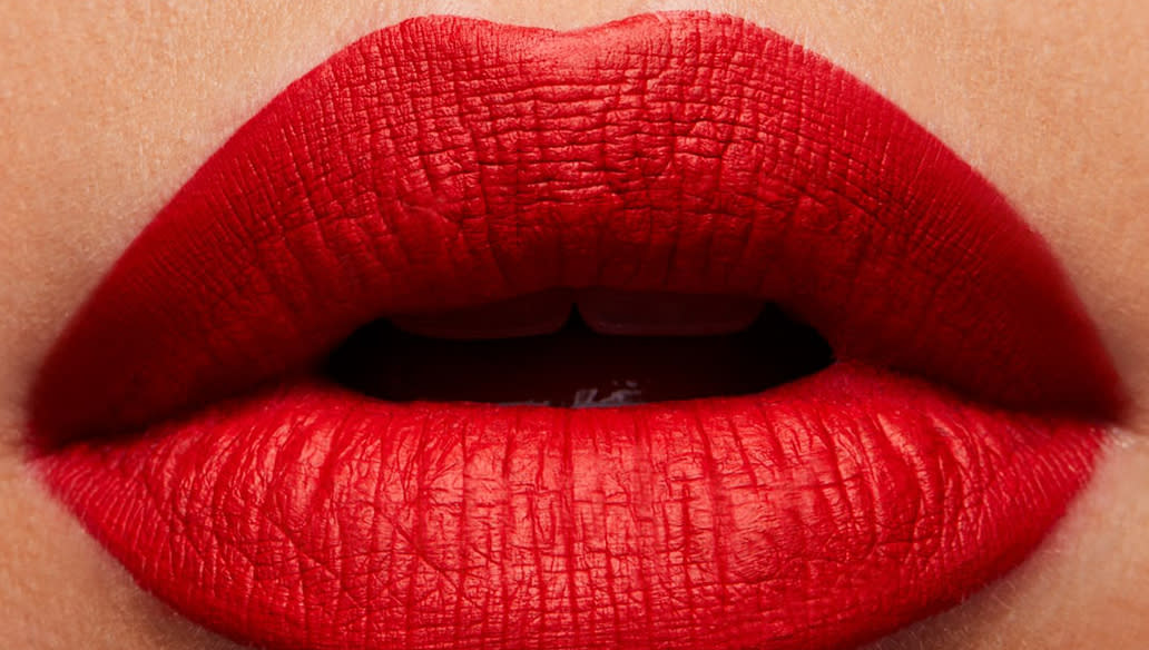 This statement orange/red lipstick is the perfect glam, summer colour. (Mac)