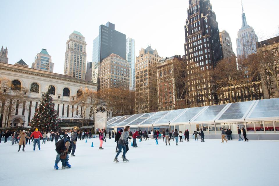 Bryant Park’s Winter Village opens on 27 October this year (Getty Images)