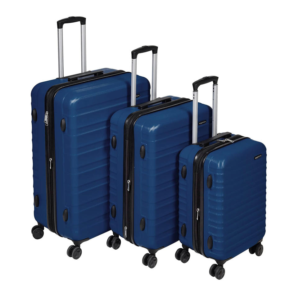Amazon Basics 3-Piece Hardside Spinner Luggage Set