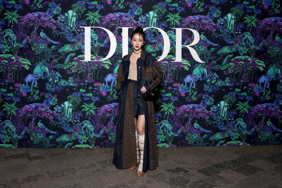 UMBAI, INDIA - MARCH 30: Irene Kim attended the Christian Dior Womenswear Fall 2023 show at the Gateway of India monument on March 30, 2023 in Mumbai, India. (Photo by Pascal Le Segretain/Getty Images for Christian Dior)