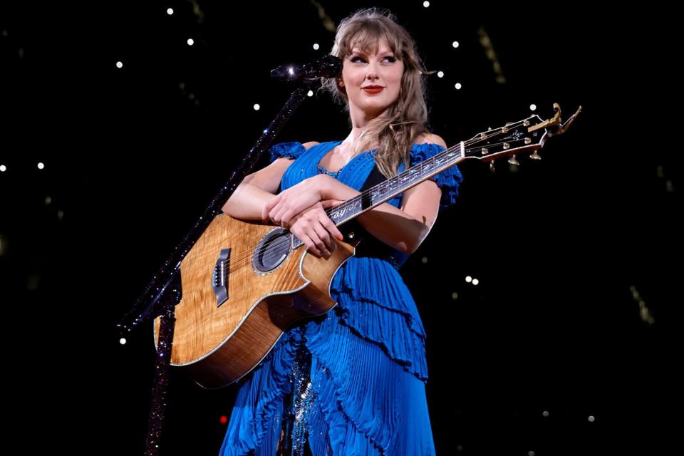 <p>Kevin Winter/TAS23/Getty</p> Taylor Swift at the Eras Tour