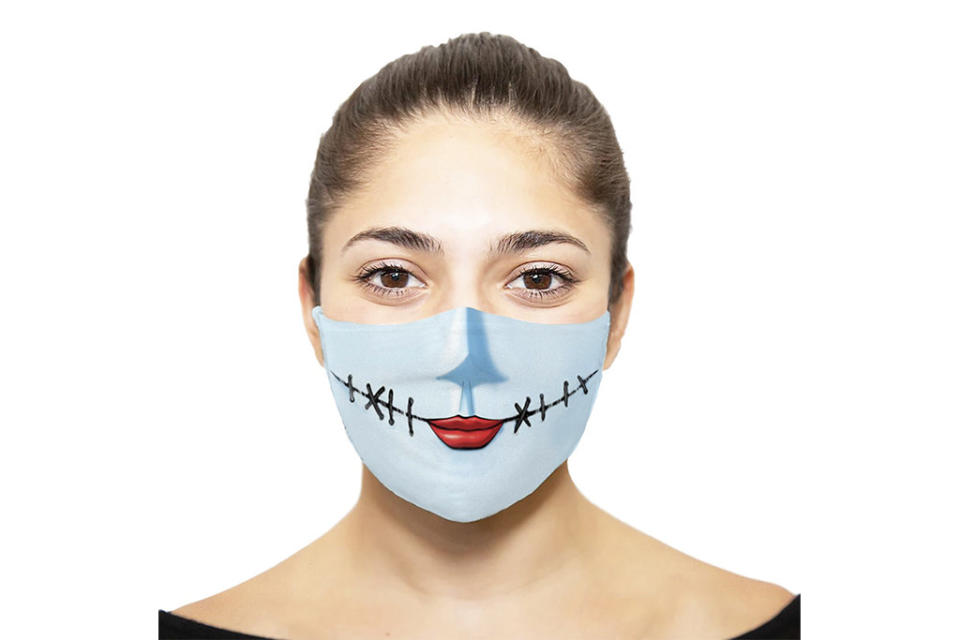 nightmare before christmas face mask, halloween face mask, sally face mask 