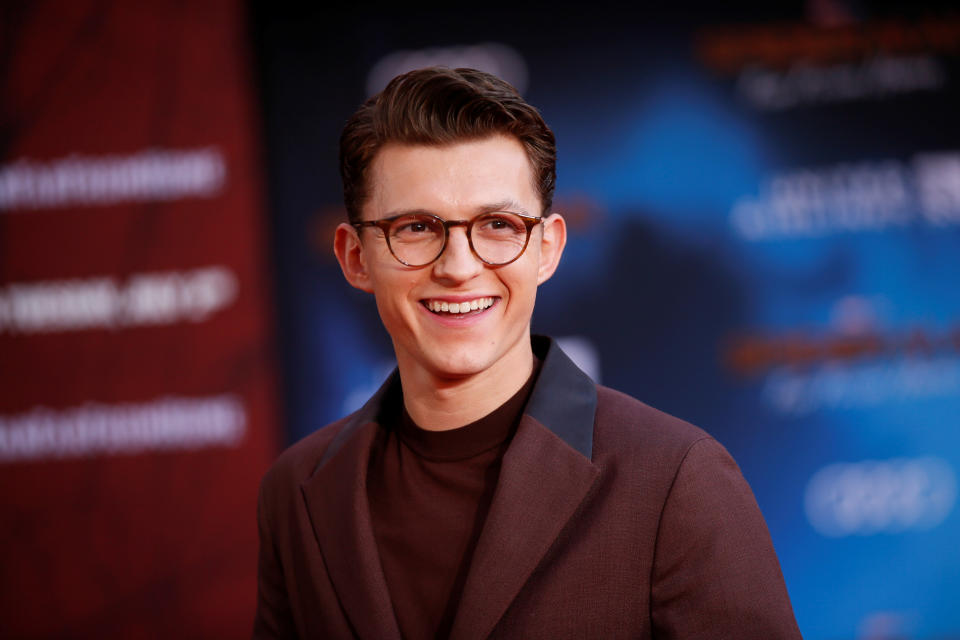 Actor Tom Holland poses at the World Premiere of Marvel Studios' &quot;Spider-man: Far From Home&quot; in Los Angeles, California, U.S., June 26, 2019. REUTERS/Danny Moloshok