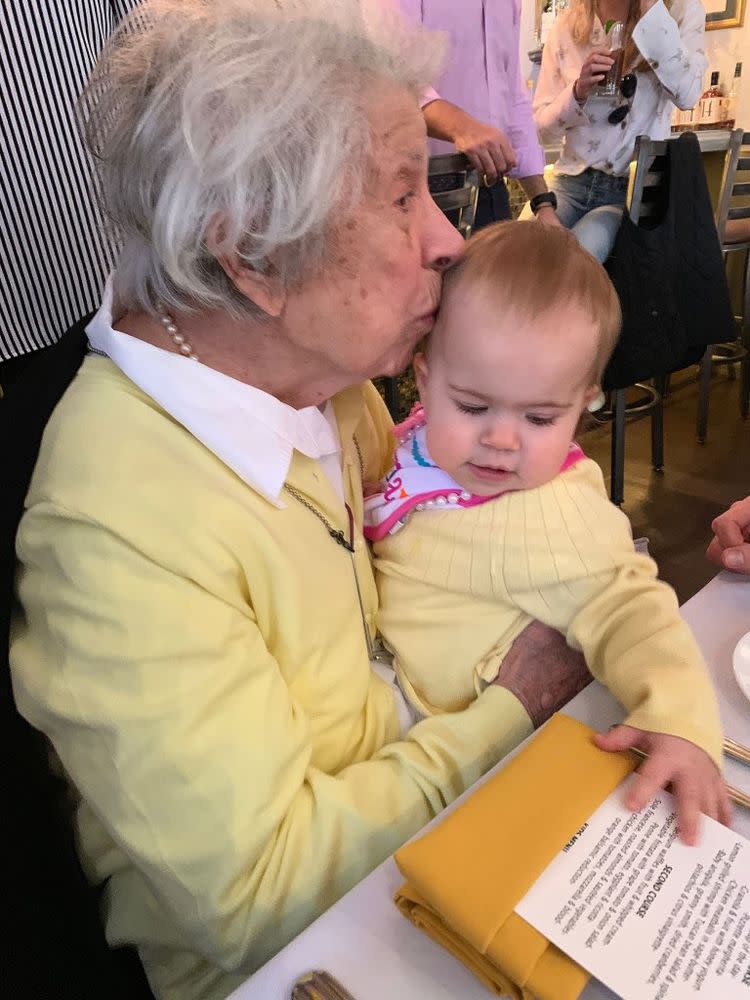 Great-Grandmother Has 100th Birthday with Great-Granddaughter, 1