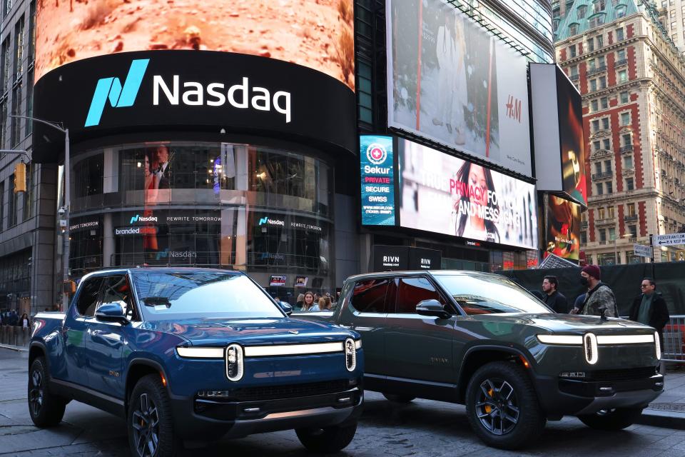 Rivian IPO Nasdaq EV electric vehicles cars