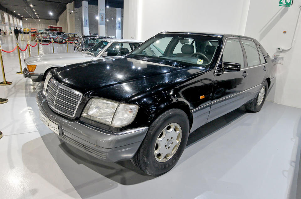 <p>Sticking with the three-pointed star, here's something we've not come across before: a Mercedes <strong>S500</strong> (W140) seemingly crossed with a G-Wagen. This jacked-up limousine is the work of New Jersey-based EMC, which specialises in G-Wagens.</p>