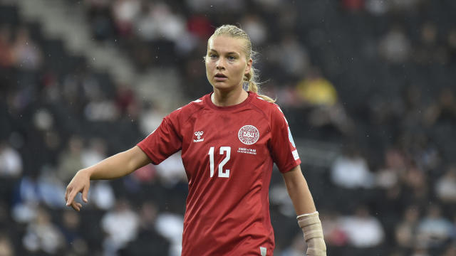 Danish soccer star Stine Larsen in images