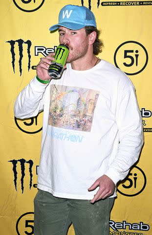 <p>Chance Yeh/Getty Images for Monster Energy</p> West Wilson at the Rehab Monster launch party at Five Iron Golf in New York City on May 1