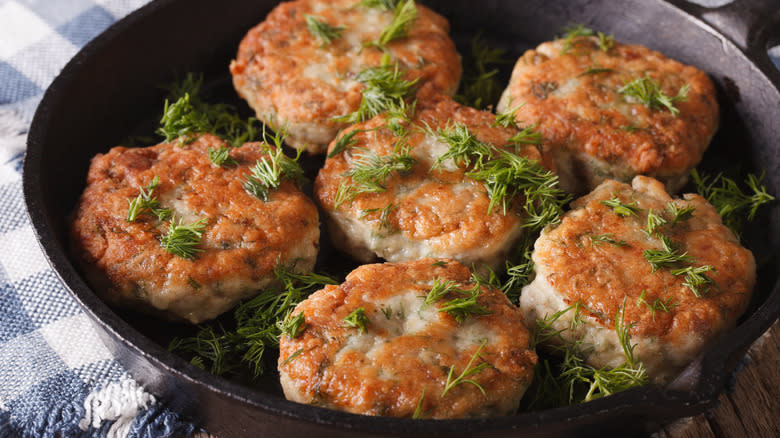 pan-fried crab cakes