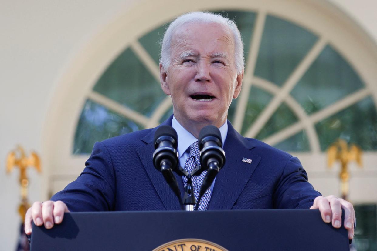 Biden said the US warned Iran to ‘be careful’ (REUTERS)