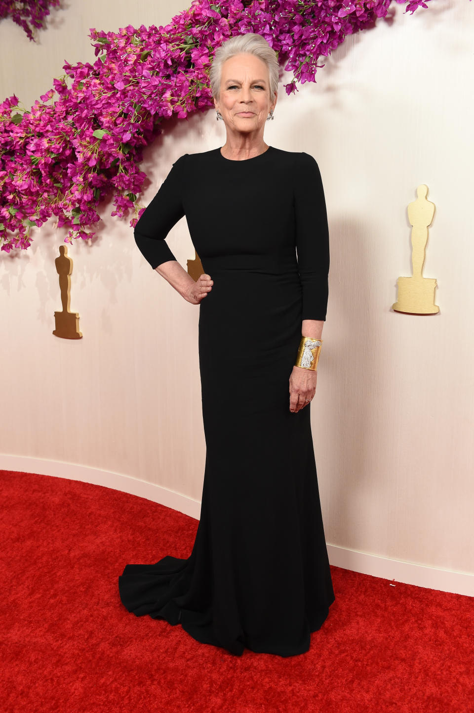 Jamie Lee Curtis at the 96th Annual Oscars held at Ovation Hollywood on March 10, 2024 in Los Angeles, California. (Photo by Gregg DeGuire/WWD via Getty Images)