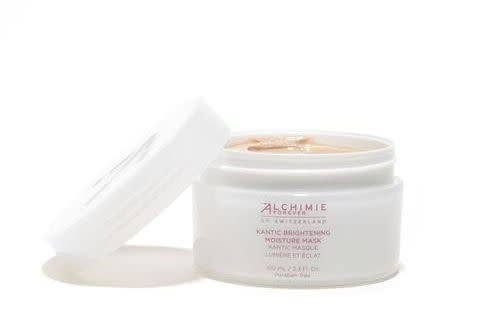 If you have dry skin, this mask is great. It has soothing ingredients, such as&nbsp;oats, and antioxidants, including&nbsp;<a href="https://intothegloss.com/2015/08/best-resveratrol-skincare-makeup/" target="_blank" rel="noopener noreferrer">resveratrol</a>, to help protect skin from the effects of environmental stress.<br /><br /><strong><a href="https://shop.thinkheyday.com/collections/masks/products/alchimie-forever-kantic-brightening-moisture-mask" target="_blank" rel="noopener noreferrer">Alchemie Kantic Brightening Moisture Mask</a>, $60</strong>