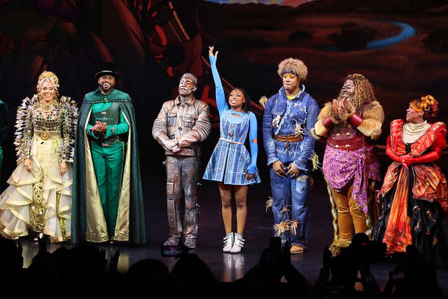 <p>Jamie McCarthy/Getty Images</p> Deborah Cox, Wayne Brady, Phillip Johnson Richardson, Nichelle Lewis, Avery Wilson, Kyle Ramar Freeman and Melody A. Betts pose onstage at the broadway opening night of 'The Wiz' at Marquee Theatre on April 17, 2024 in New York